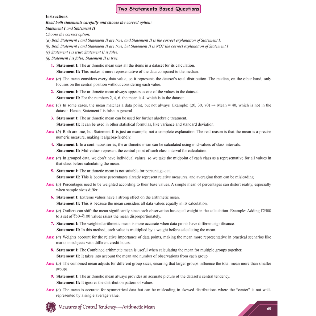 CBSE Question & Concept Bank (QCB) Class 11 Statistics for Economics Chapter-wise and Topic-wise Solved Questions For 2026 Exams with Competency Based Question