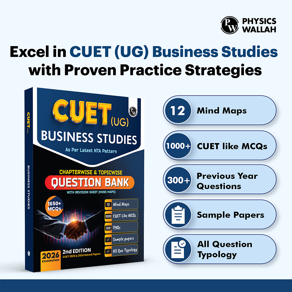 CUET (UG) Business Studies Chapterwise & Topicwise Question Bank for 2026 Exam | Theory & Exercise with Past Year Questions (2025-2022) PYQ and Mock Tests