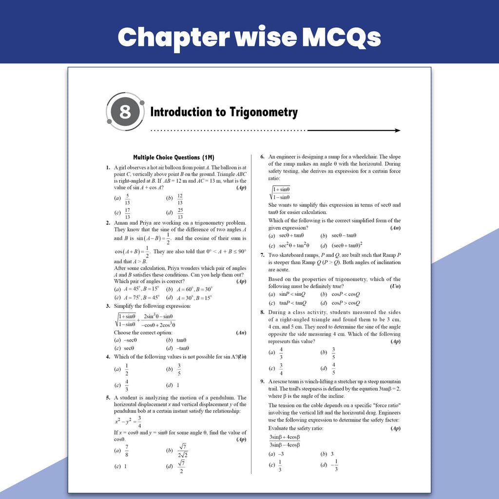 CBSE Class 10 Competency Based Question Bank Mathematics By Ritik Sir For 2027 Board Exams | 400+ Real-life Application based Questions | Higher Order Thinking MCQs & Case-Based Ques