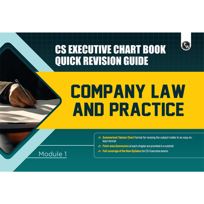 CS Executive Chart Books Quick Revision Guide Company Law & Practice (Module 1)