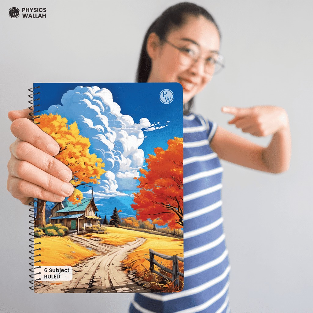 6 Subject Spiral Notebook | 400 Pages | Ruled | PW Seasons
