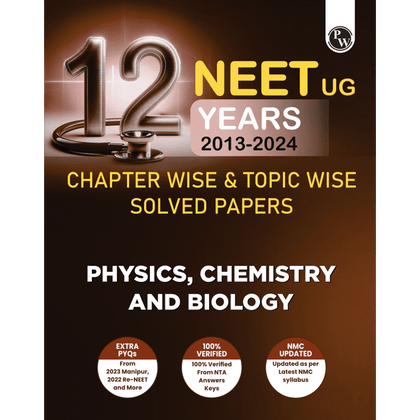 NEET 12 Years PYQs English (2024-2013) Chapterwise & Topicwise Past-Previous Year Solved Papers--