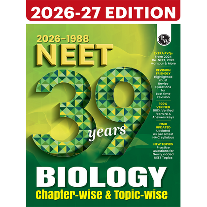 PW NEET PYQ 39 Years Biology For 2027 Exam | PYQ Deja Vu | Additional PYQs from Re-NEET and Other States | Chapterwise and Topicwise Solutions (2026-1988) with Highlighted Must Revise Questions