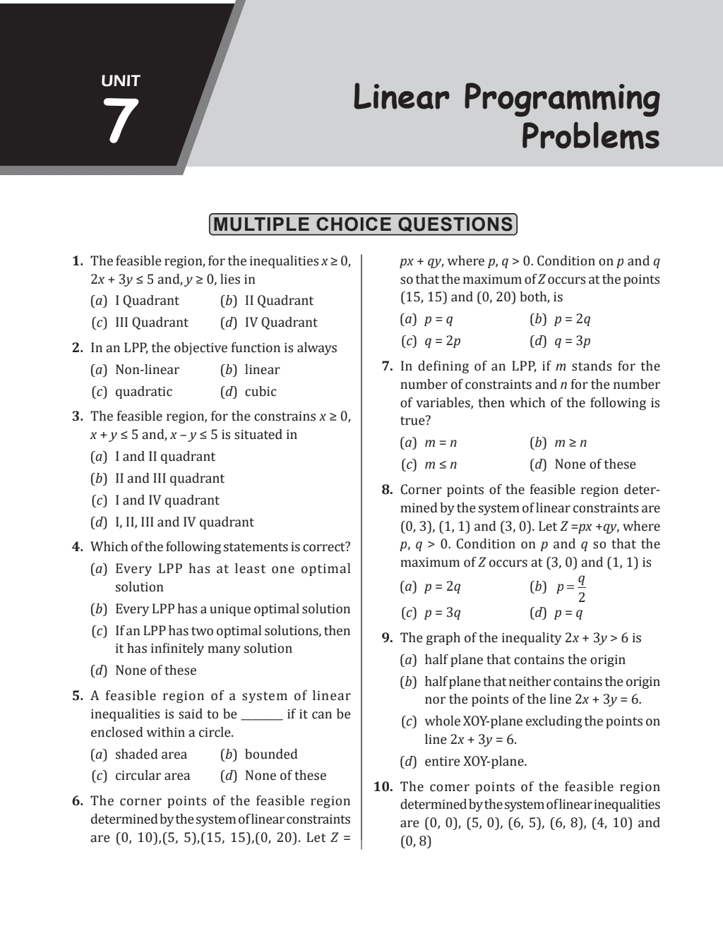 CBSE Class 12 Applied Mathematics CBSE Theoretical Concepts, Formulae, Question Bank and PYQs l CBSE 2024 Solved Paper included For 2025 Exam