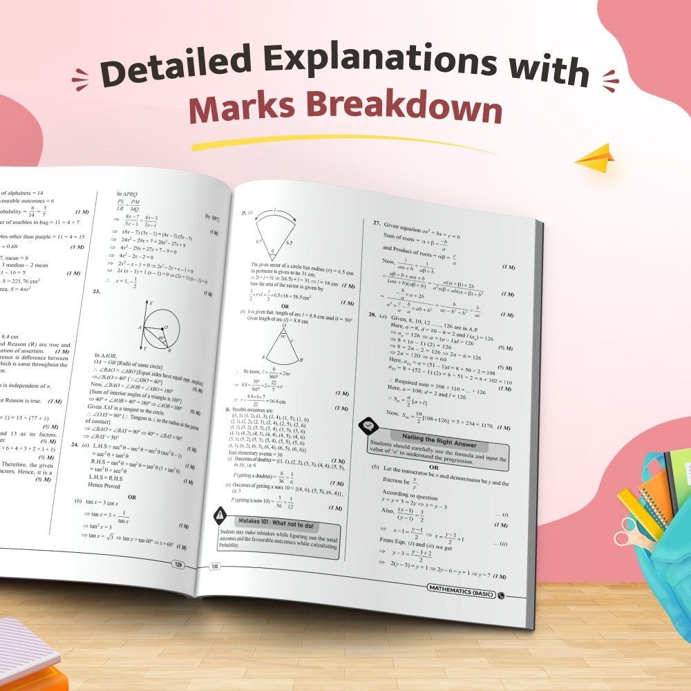 CBSE 15 Sample Question Papers Class 10 Basic Maths For 2027 Board Exam (New Pattern) | Mind Maps, 111 Most Probable Questions, Answering Templates