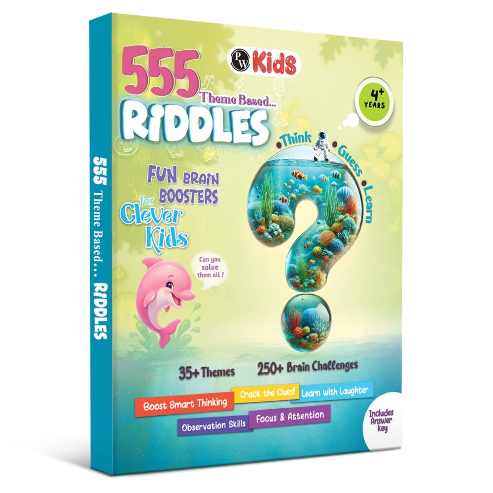 555 Riddles Book For Kids | Theme Based Riddles Book For 4+ Years Old | English Interactive Brain Teasing Riddle Activity Book & Fun Bain Boosters For Growing Kids