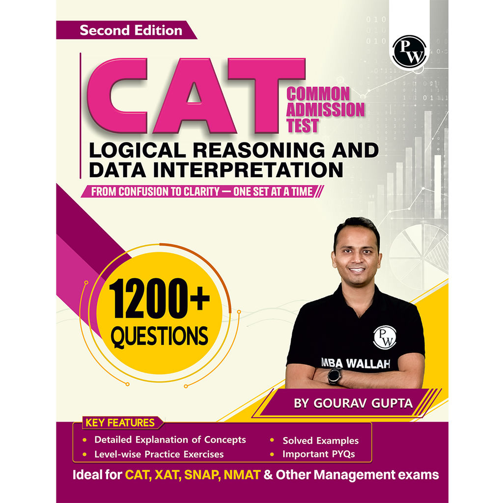 MBA Wallah Logical Reasoning & Data Interpretation CAT Books for 2027 Exam | 1200+ Questions By Gourav Gupta| Detailed Concept with Solved PYQs | For XAT, SNAP, NMAT & Other Management Exams