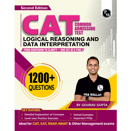 MBA Wallah Logical Reasoning & Data Interpretation CAT Books for 2027 Exam | 1200+ Questions By Gourav Gupta| Detailed Concept with Solved PYQs | For XAT, SNAP, NMAT & Other Management Exams