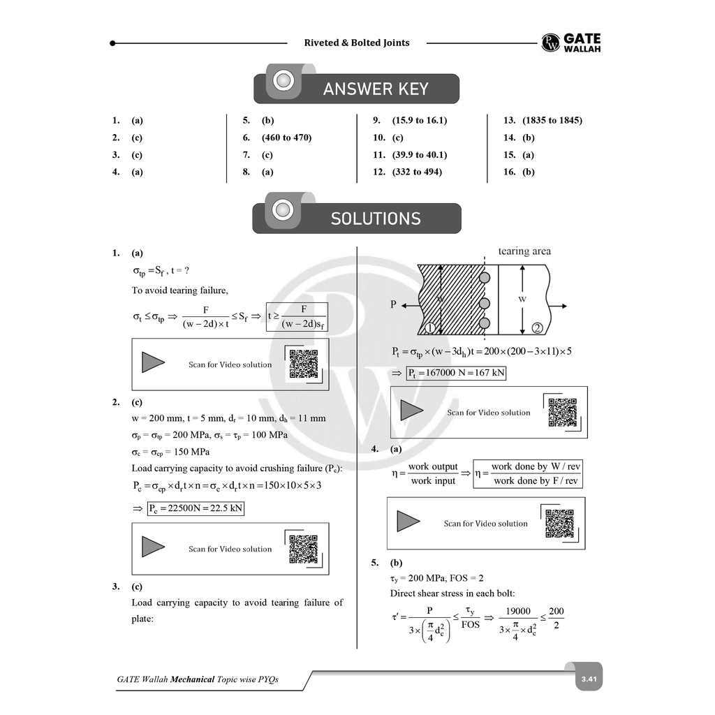 GATEWALLAH Mechanical Engineering and Engineering Mathematics & General Aptitude Combo Set of 2 Books Topicwise Previous Years Solved Questions with Video Solutions For 2026 Exams