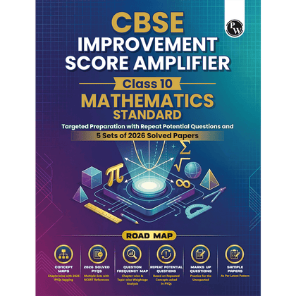 CBSE Improvement Score Amplifier Class 10 Maths For 2026 Improvement Board Exams | 5 PYQs Sets of 2026 Solved Papers | Sample Papers & Chapter-wise Concepts Maps