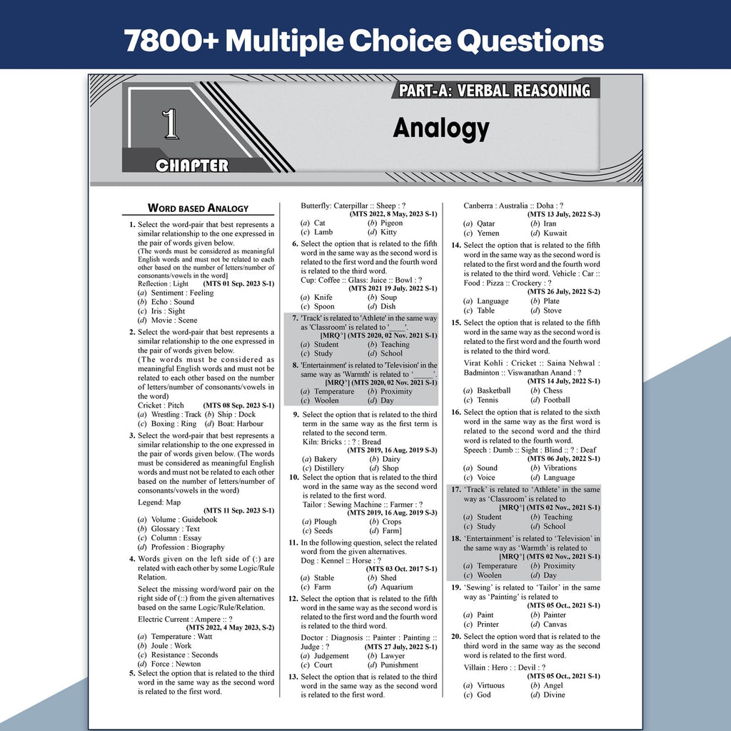 PW Selection Mantra For SSC MTS Multi Tasking (Non-Technical) Staff Exams 2026-27 | Chapterwise & Typewise Past Year Questions Till Feb 2026 | 7800+ PYQ | 15 Online CBT | English Edition