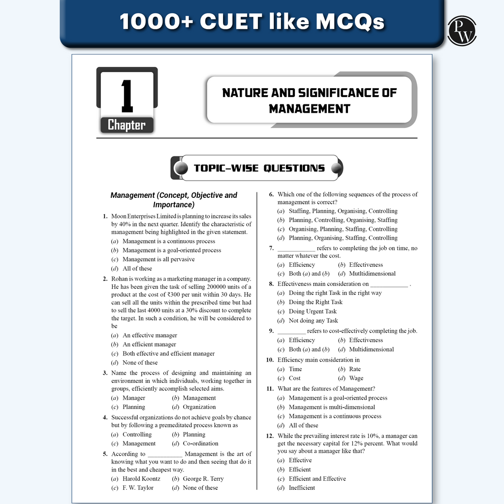 CUET (UG) Business Studies Chapterwise & Topicwise Question Bank for 2026 Exam | Theory & Exercise with Past Year Questions (2025-2022) PYQ and Mock Tests