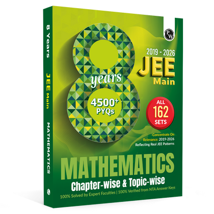 PW JEE Main 8 Years (2019 - 2026) PYQs Mathematics Chapterwise and Topicwise | All 162 Sets Previous Years Solved Papers For JEE Main 2027 Exams | Concentrate on Relevance