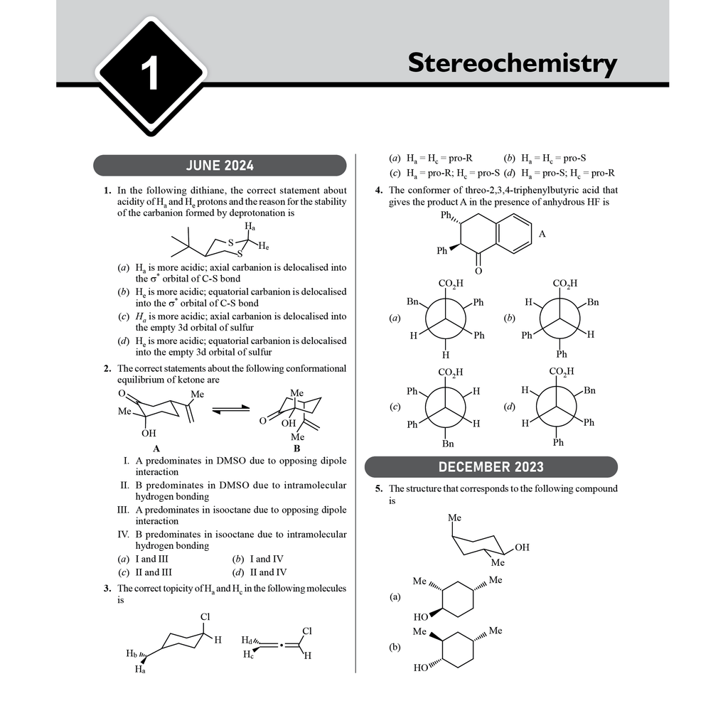 CSIR - NET Recap Chemical Sciences Chapterwise & Yearwise Previous Years Solved Papers (2025-2015) PYQ Latest December 2024 Paper Covered l TIFR, JEST, GATE and IIT JAM Exams