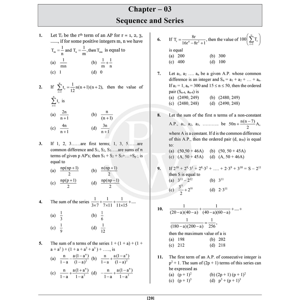 Mission 100 Mathematics Crash Course For JEE 2027 Exam | 2000+ Practice Questions Based on JEE Pattern with Detailed Solutions
