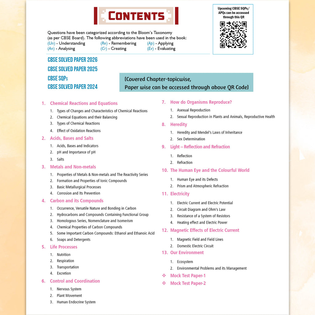 PW CBSE Question & Concept Bank (QCB) Class 10 Science Chapter-wise and Topic-wise Solved Questions By Samridhi Sharma For 2027 Board Exams with 50% Competency Based Question