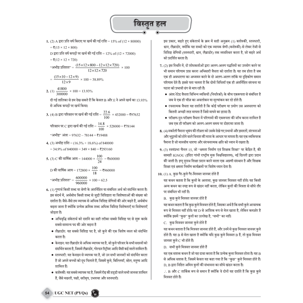 68 UGC NET Paper-1 (Aptitude & Research) PYQs - 16 Years first Edition (Hindi)