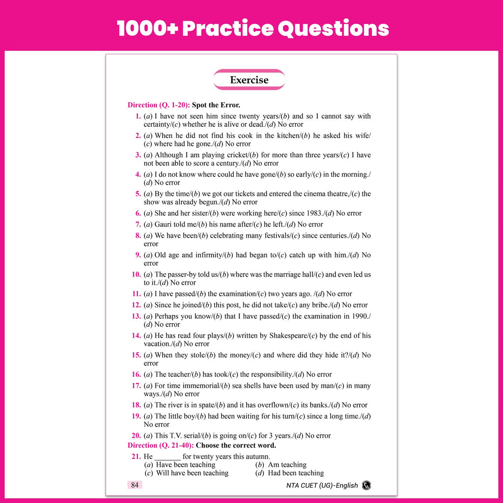 PW CUET UG English Prep Guide 2027 Chapterwise & Topicwise Question Bank | Chapterwise Theory & Mind Maps | Previous Year Solved Papers & Sample Papers