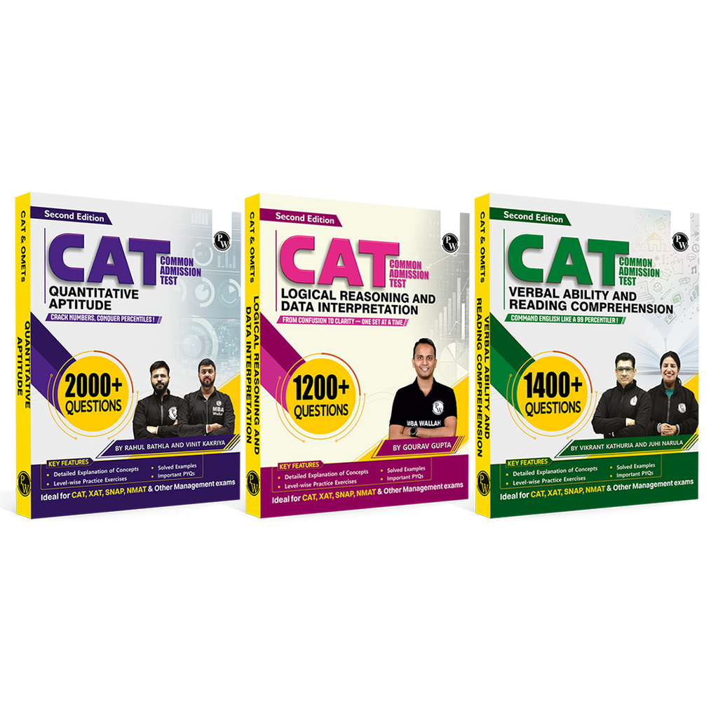 MBA Wallah Quantitative Aptitude, Verbal Ability & Reading Comprehension, Logical Reasoning & Data Interpretation for CAT 2027| Combo Set of 3 Books | For XAT, SNAP, NMAT & Other Management Exams