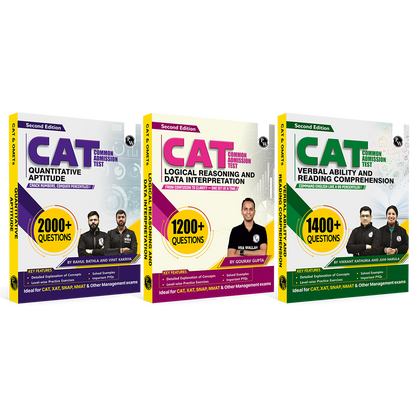 MBA Wallah Quantitative Aptitude, Verbal Ability & Reading Comprehension, Logical Reasoning & Data Interpretation for CAT 2027| Combo Set of 3 Books | For XAT, SNAP, NMAT & Other Management Exams