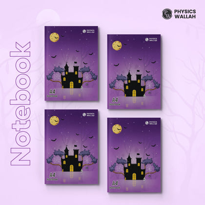 172 Pages A4 Notebook | Single Line set of 6| Ruled Notebook for School, College & Office Use | Smooth Paper | Durable Cover