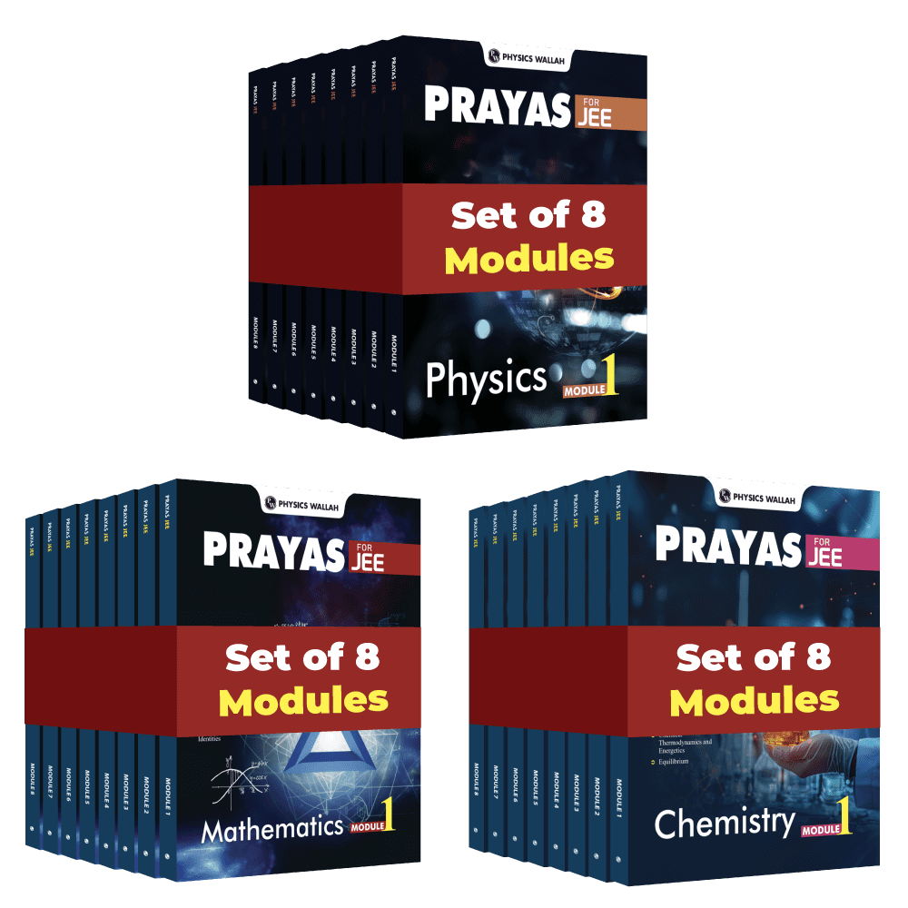 Prayas for JEE Main & Advanced Droppers Physics, Chemistry and Mathematics Modules with Solutions (2024 Edition) Combo Set of 24 Books
