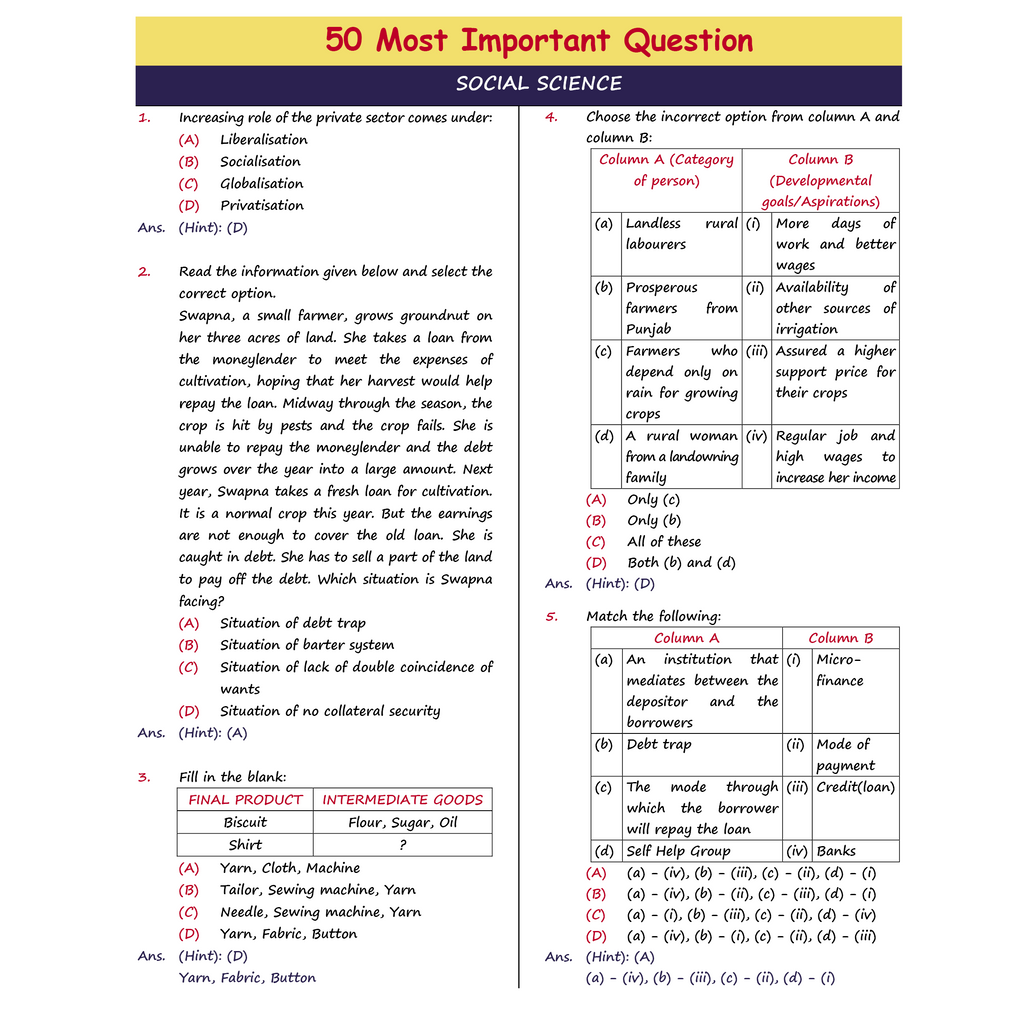 CBSE Class 10 SST Project 45 Quick Revision Notes 2025-26 | Handwritten Notes, Final Revision | Most Important Questions