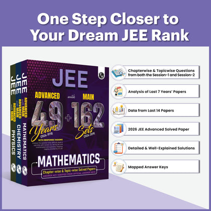 PW JEE Advanced 49 Years (2026-1978) with JEE Main 162 Sets PYQs (2026-2019) combo | Chapterwise and Topicwise Solved Papers For JEE Main & Advanced 2027 Exams