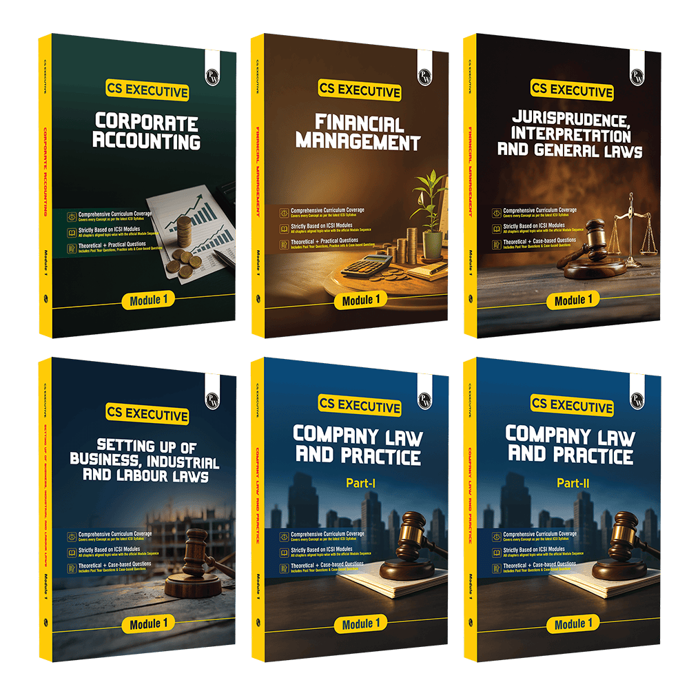 CS Executive Theory Books   Complete Combo Set of 6 Books (Module I)