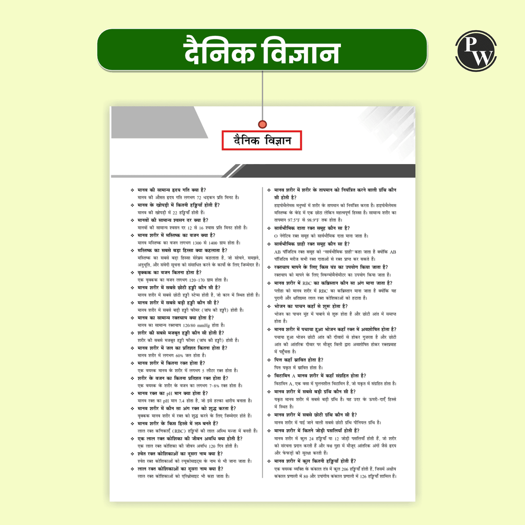 RRB General Science For RRB ALP, Technician, NTPC Stage 1 & 2, Group D Level 1 and JE Exams 2024 I Chapterwise Theory with Exercise I PYQs I Hindi Edition