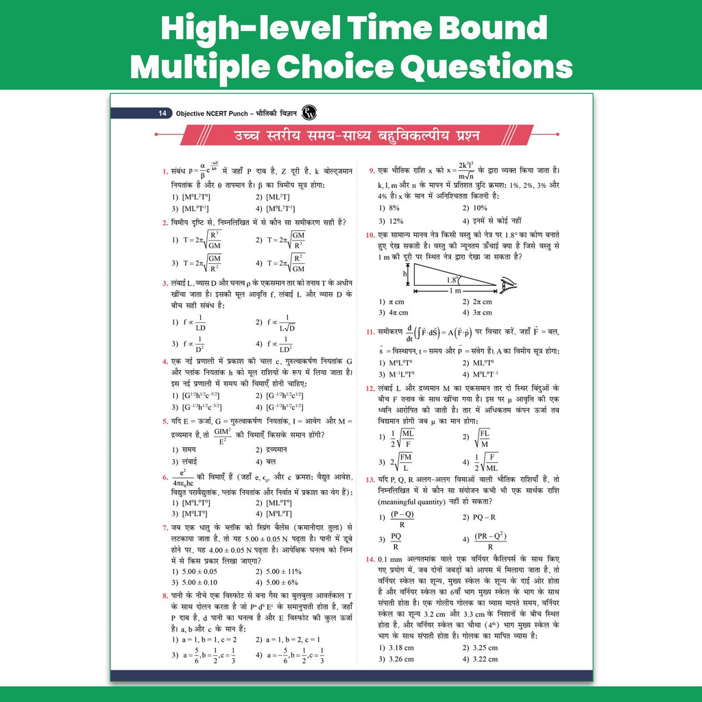 PW Objective NCERT Punch 1.0 Physics, Chemistry and Biology (Hindi Medium) Combo Set of 3 Books For NEET 2027 | 16100+ NTA Based MCQs For End Time Preparation