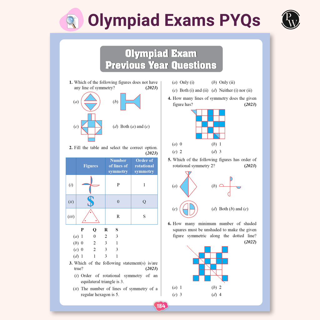 PW Olympiad Plus Workbook For Class 7 Mathematics Prepguide, Concept Map, PYQs and Worksheets For After School Practice | IMO, iOM, Hindustan Olympiad, NSTSE, SEAMO, ISTSE and Others