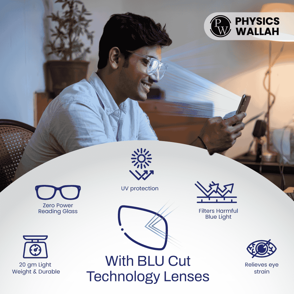 NAZARIYA Blue Ray Protection Glasses | Stylish Zero Power Glasses for Men & Women | UV Filter Glasses | Computer Glasses for Eye Protection | Lightweight - Clear
