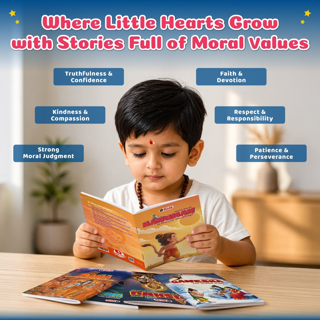 Mythology Story of Gods For Kids (Set of 10 Books) | Durga, Saraswati, Lakshmi, Kali, Shiv Parvati, Ganesha, Hanuman, Krishna, Rama, Bhakta Prahlad & Vishnu | Colourfully Illustrated Spiritual Tales