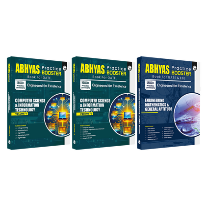 GATE & ESE Abhyas Practice Booster For Computer Science & Information Technology Vol 1 & 2 and Engineering Mathematics & General Aptitude Combo Set of 3 Books