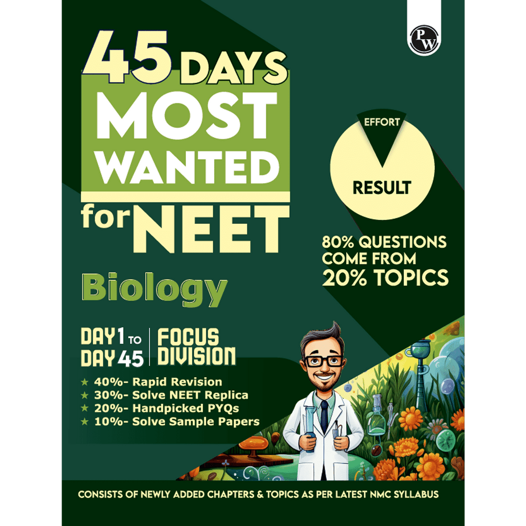 45 Days NEET Most Wanted Biology for NEET UG 2024 Chapter wise Revision Based on 80-20 rule with Sample Papers and Handpicked Past Year Questions