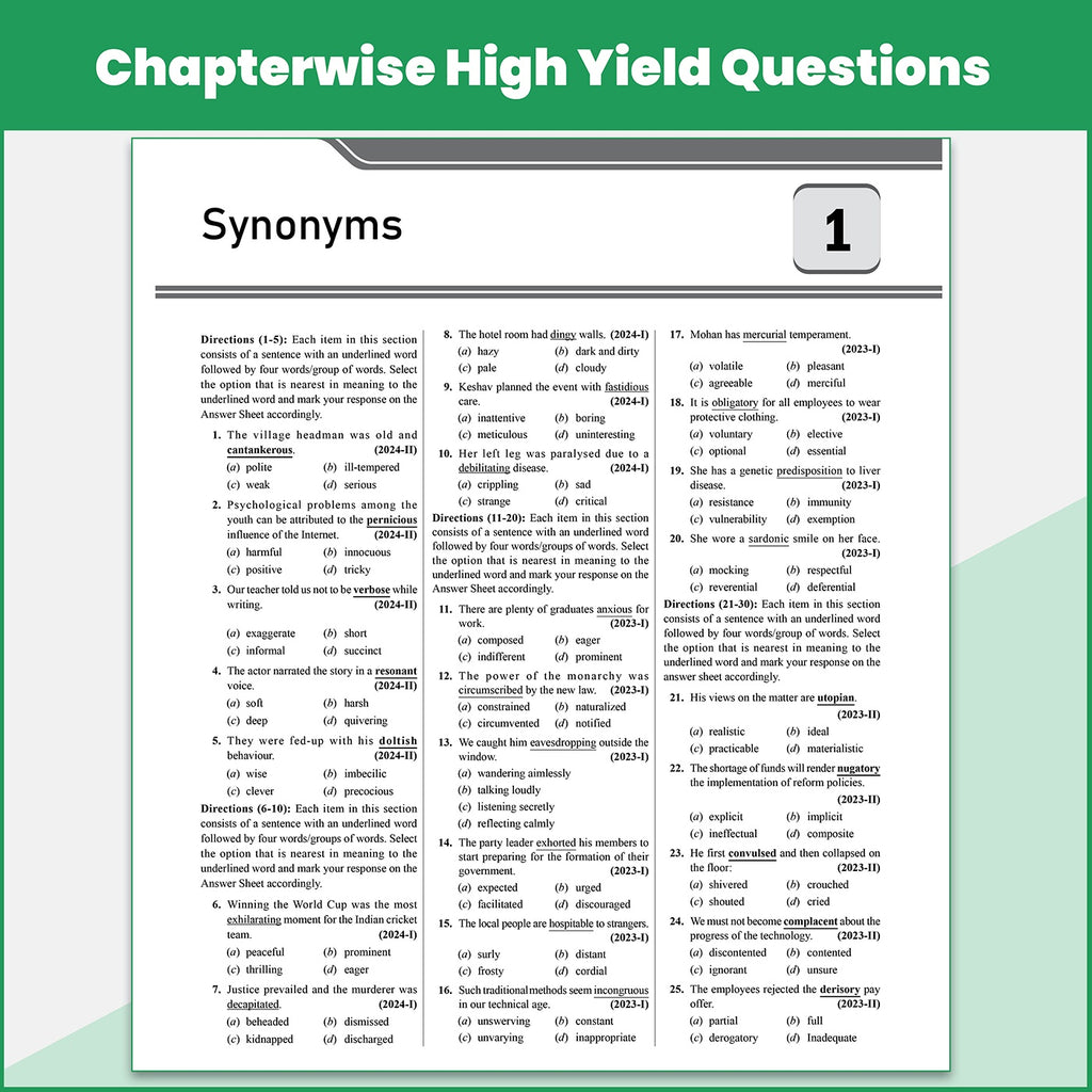 CDS OTA Book 2026 - 23 Previous Year Question Papers (Till April 2026) PYQ | Chapterwise & Topicwise 5000+ PYQs with Detailed Solutions | Covered English & General Knowledge