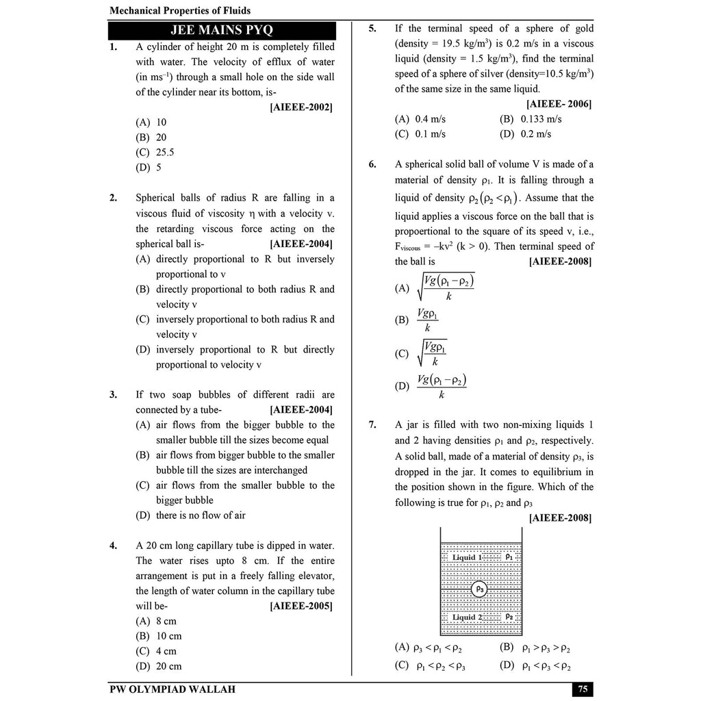 Olympiad Wallah NSEP Class 11 Advanced Physics (Part 2) For 2026 | For NSEP, JEE, INPhO & IPhO Exam | Expert Crafted Content | PYQ, Practice Questions, Detailed Solutions