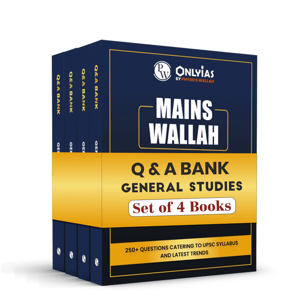 UPSC Mains Wallah Q & A Bank General Studies Papers 1 to 4 Combo Set of 4 Books For Civil Services Mains Exams