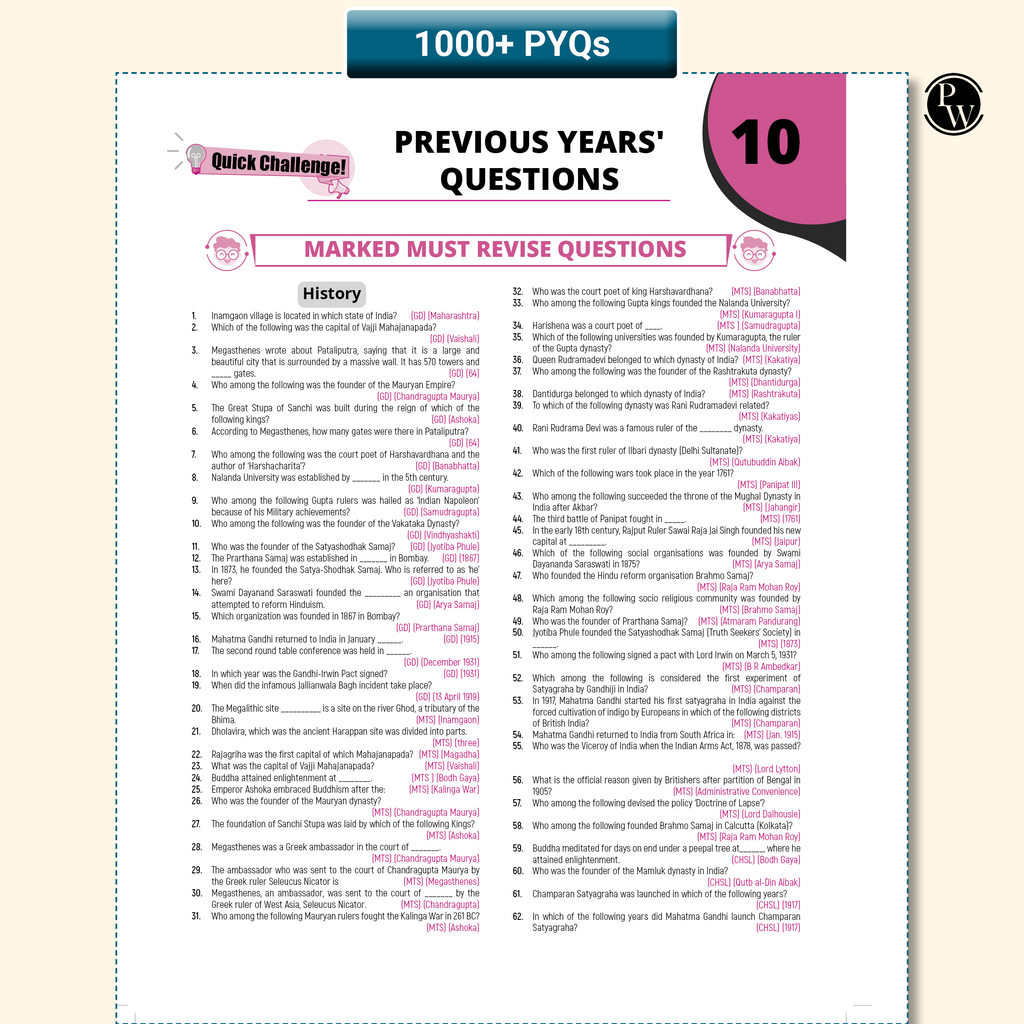 PW GK Pulse General Knowledge Book with 1000+ One liner PYQs | UPSC NDA, CDS, EPFO, State PSC, C, Banking, Railway, Defence, Teaching, Other State Govt Exams By Krati Ma'am