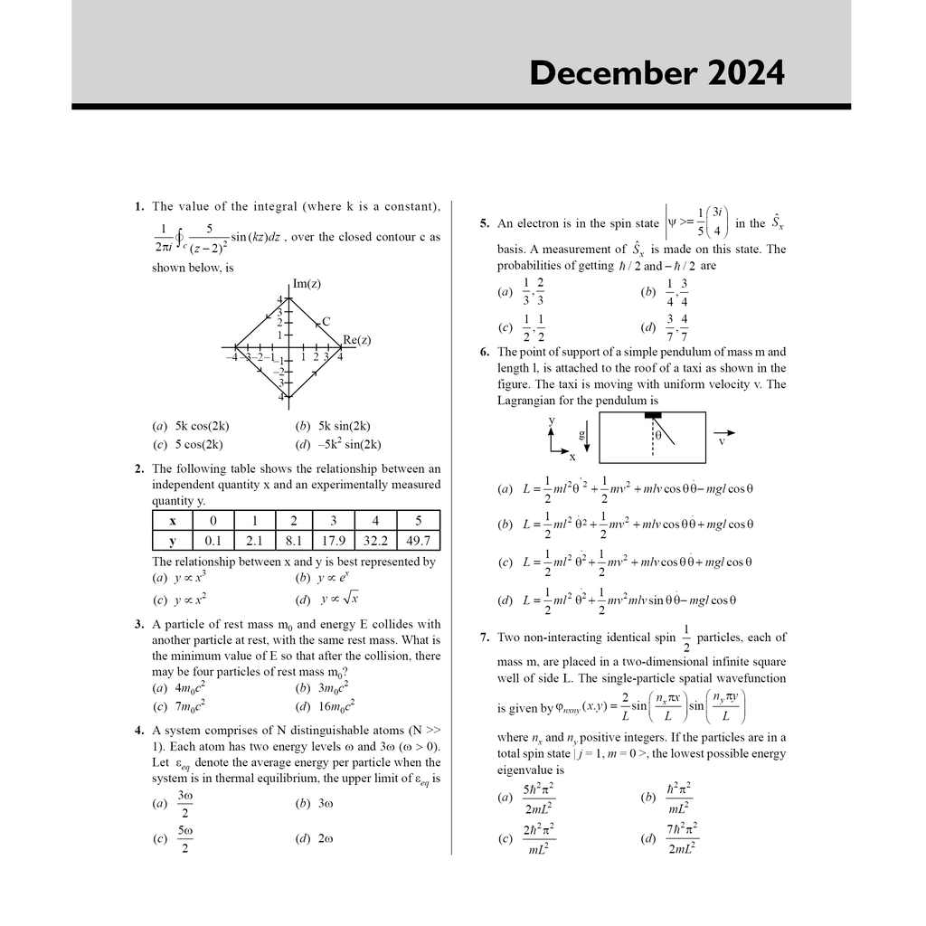 CSIR - NET Recap Physical Sciences Chapterwise & Yearwise Previous Years Solved Papers (2025-2015) PYQ Latest December 2024 Paper Covered l TIFR, JEST, GATE and IIT JAM Exams
