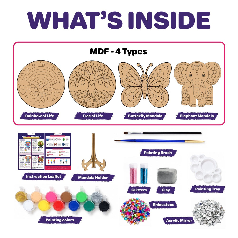 DIY Mandala Art Kit, Art & Craft Kit for Girls & Boys