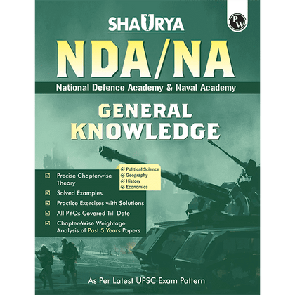 Shaurya NDA/NA General Ability General Knowledge Book | National Defence Academy & Naval Academy Entrance Examination
