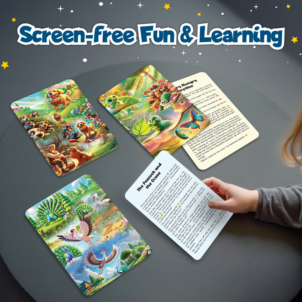 Bedtime Fantasy and Fairy Tales 51 Flashcards For Kids For 3+ Years Old | Short Stories with Colorful Pictures | Fairy Tales For Kids | Thoughtful Gifts For Growing Kids