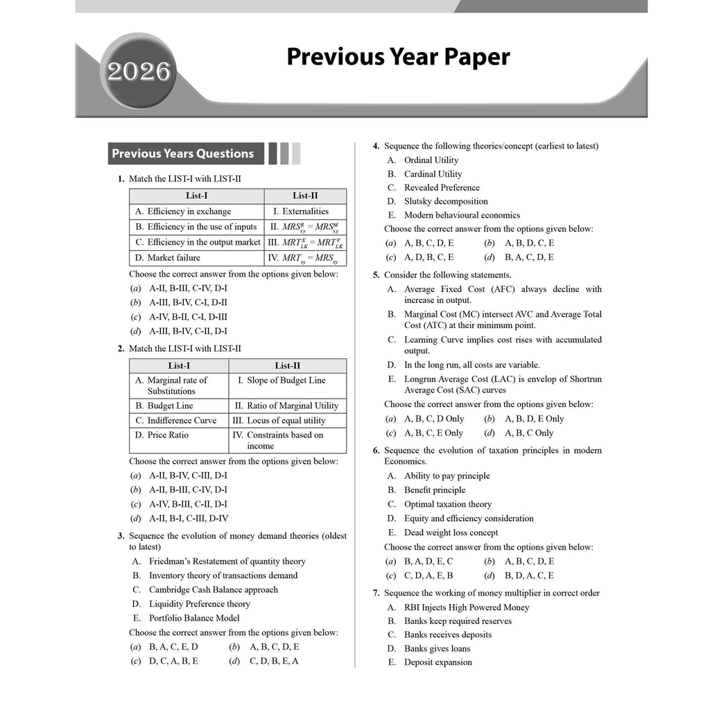 PW CUET PG Economics PYQ 6 Years and Concept Theory Book (2026-2021) | Ideal for JMI, BHU, DU, & Other Central & Universities