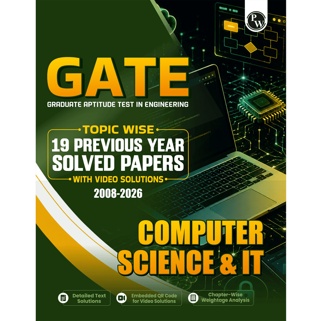 GATEWALLAH Computer Science & IT Topicwise Previous Year Solved Papers (2026 - 2008) with Video Solutions For 2027 Exams | Detailed Text Solutions