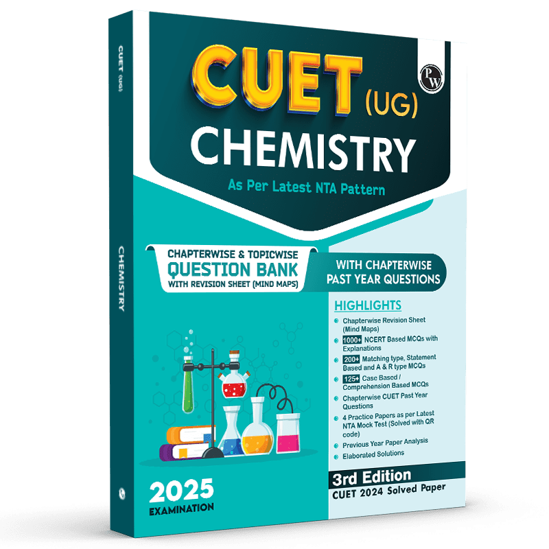 CUET (UG) Chemistry 2025 Chapterwise & Topicwise Question Bank with Past Year Questions (PYQs upto 2024) and Mock Tests l Chapterwise Revision Sheets