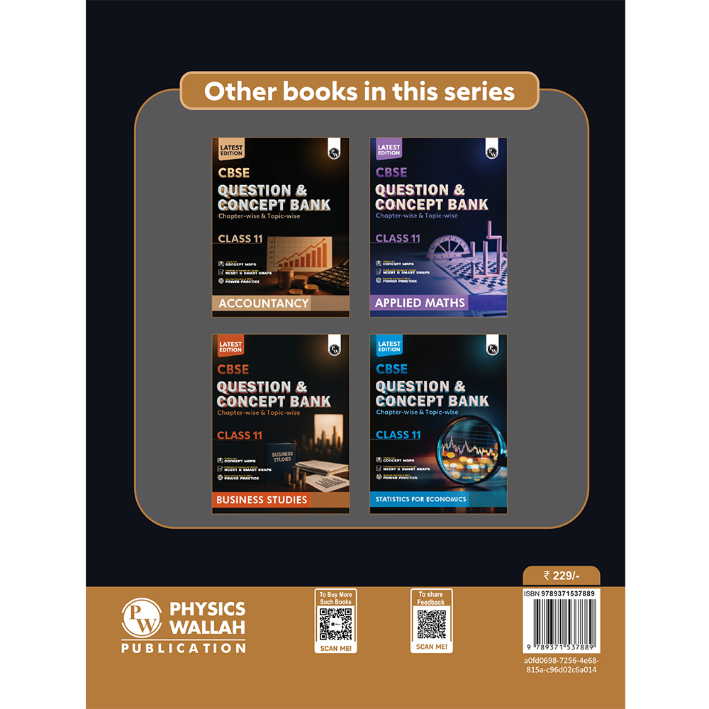 CBSE Question & Concept Bank (QCB) Class 11 Introductory Microeconomics Chapter-wise and Topic-wise Solved Questions For 2026 Exams with Competency Based Question