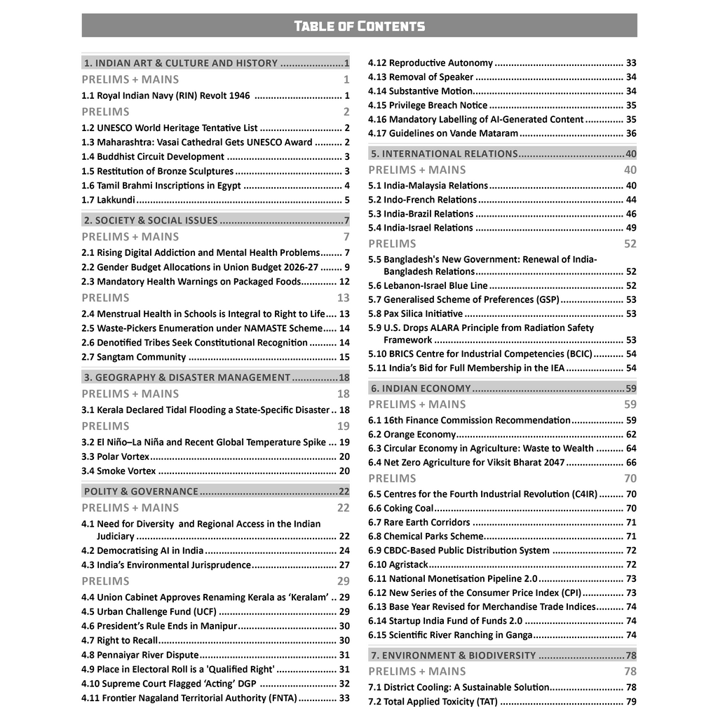 PW Monthly Current Wallah Magazine February 2026 Edition | Current Affairs For Civil Services Examinations