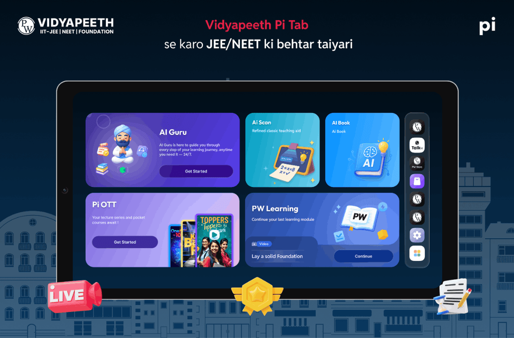 Vidyapeeth Pi Tab Complete Learning Kit with Welcome Pack & Goodies  (Course to be purchased separately)